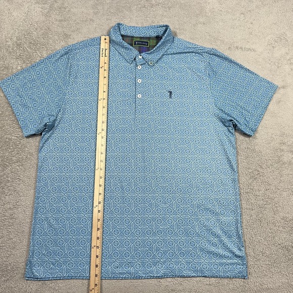 William Murray Polo Shirt Mens XL Golf Blue Performance Stretch Golfing - Picture 5 of 10